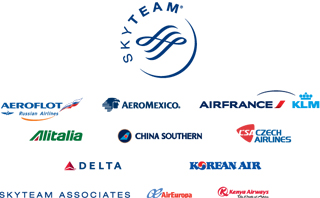 Skyteam allianssiin kuuluu mm. Air France, KLM ja Czech Airlines